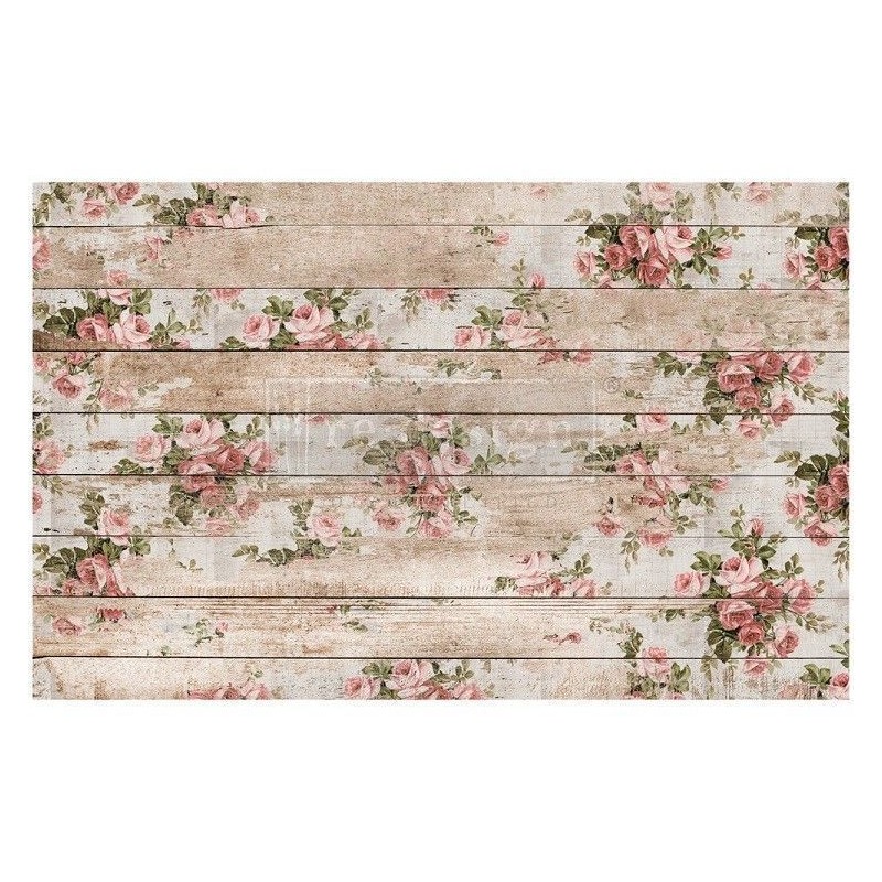 Shabby Floral. Decoupage Decor Tissue Paper Redesign | L'aura Bella