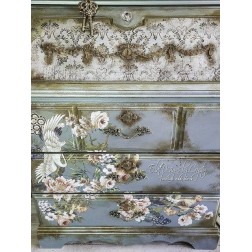 Washed Damask. Decoupage Decor Tissue Paper Redesign | L'aura Bella