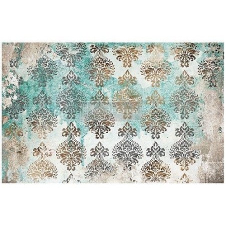 Patina Flourish. Decoupage Decor Tissue Paper Redesign | L'aura Bella
