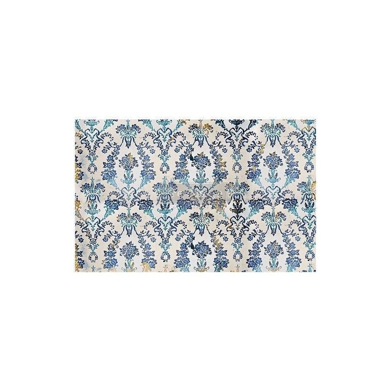 Cobalt Flourish. Decoupage Decor Tissue Paper Redesign | L'aura Bella