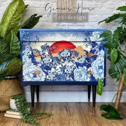 Skull Chinoiseri Decoupage Decor Tissue Paper Redesign | L'aura Bella