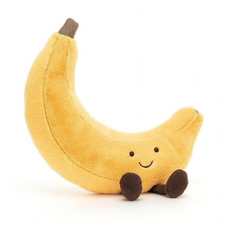 Amuseable Banana. Plátano sonriente, peluche Jellycat | L'aura Bella