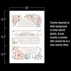 Pure Light Floral REDESIGN DECOR TRANSFERS® 649937 | L'aura Bella
