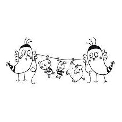 Sellos. muñécos tendidos. Aladine