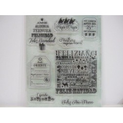 8 Sellos navideños "el bosque encantado" en español | L'aura Bella