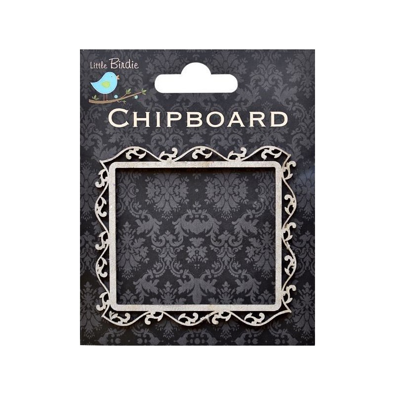 Deco frame. Chipboard. Little Birdie. Marco decorado