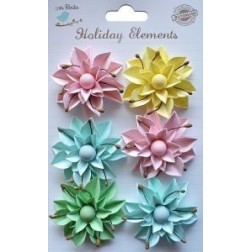 Spring paper lilies. 6 pcs.. Little Birdie. lilies