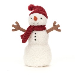 Teddy Snowman, muñeco de nieve, peluche Jellycat SWM4T | L'aura Bella