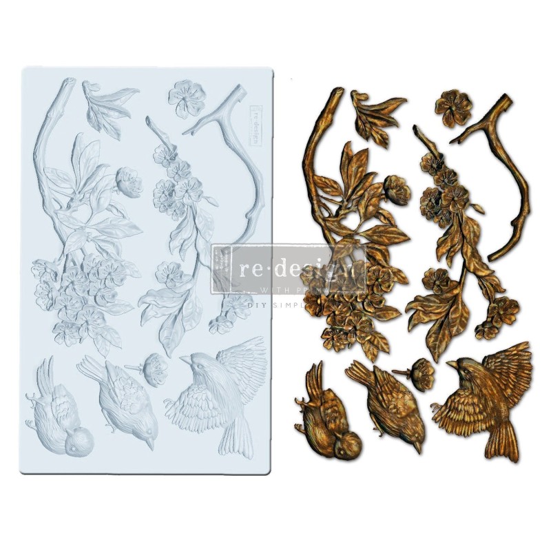 Molde Aviary REDESIGN DECOR MOULDS® de Prima 647476 | L'aura Bella