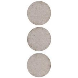 Fabscraps. Chipboard. Colección Heritage . DC38025. Círculos  (3pzs.)