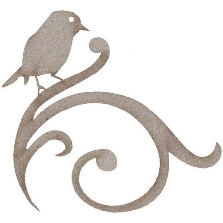 Pájaro sobre filigrana