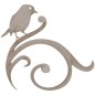 Pájaro sobre filigrana