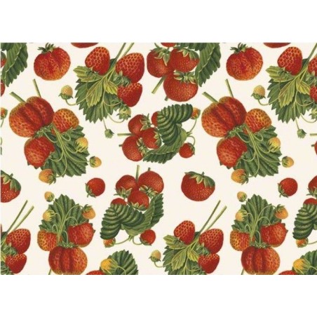 Tassotti Fragole. 70x100. Papel de Encuadernación | L'aura Bella