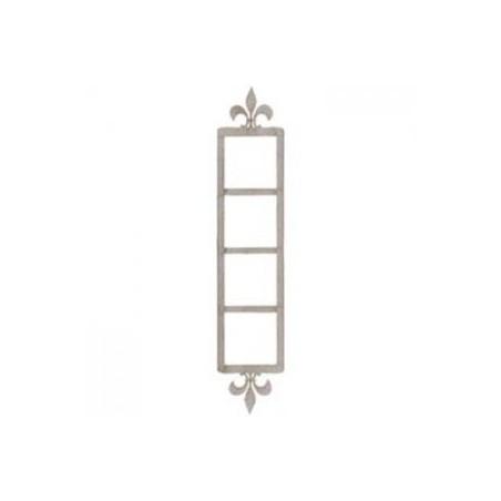 Marco de fotos cuádruple con flor de lis