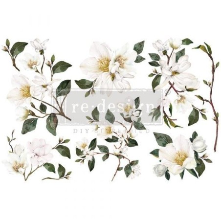White Magnolia REDESIGN DECOR TRANSFERS® 656041 | L'aura Bella