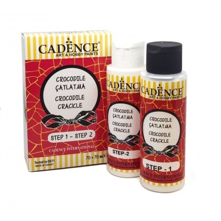 Craquelador cocodrilo BLANCO. Dos pasos. Cadence | L'aura Bella