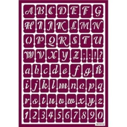 Plantilla de estarcido para ácido. Abecedario 10 | L'aura Bella