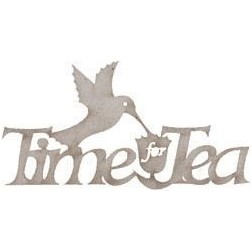 Chipboard. Frase decorativa de cartón: Time for Tea | L'aura Bella