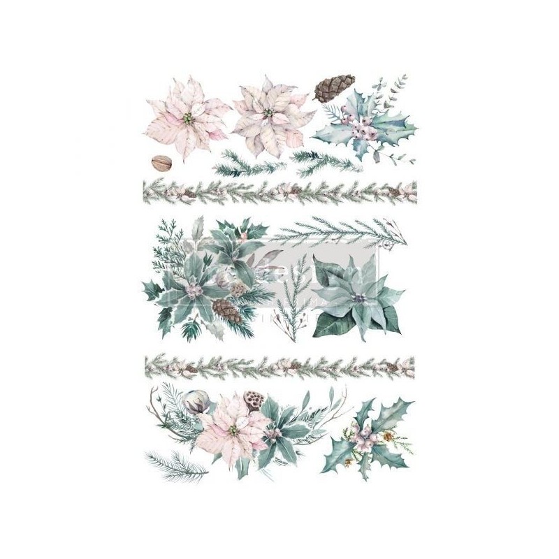 Evergreen Florals. REDESIGN DECOR TRANSFERS® 654566| L'aura Bella