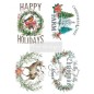 Holly Jolly Xmas. Transfer, calcomania REDESIGN DECOR TRANSFERS®