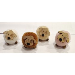 Perro decorativo navideño pompón. 3 colores a elegir   L'aura Bella