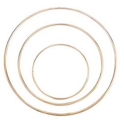 Aro metálico blanco. 20 cm diámetro | L'aura Bella