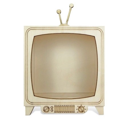 Televisión antigua de madera. Grande. Dayka-917G| L'aura Bella