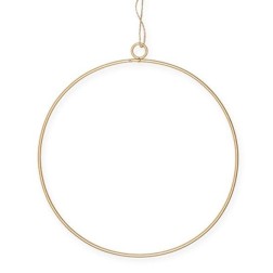 Aro metálico dorado para colgar. 25 cm diámetro. | L'aura Bella
