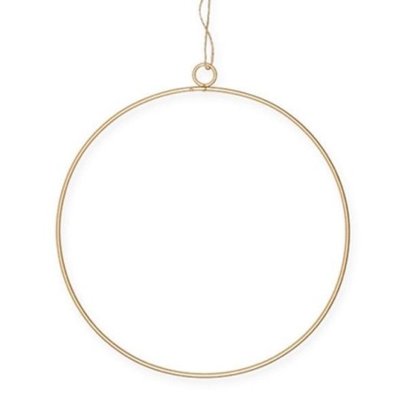 Aro metálico dorado para colgar. 25 cm diámetro. | L'aura Bella