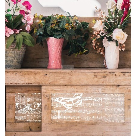 Music & Butterflies. Transfer, calcomania REDESIGN DECOR TRANSFERS®