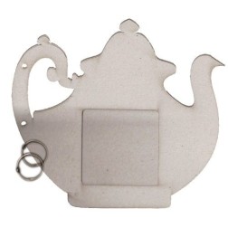 Fabscraps. Álbum. Chipboard. Colección High Tea . DC41013. Álbum con forma de tetera