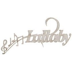 Chipboard, Palabra decorativa de cartón: Lullaby | L'aura Bella