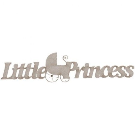 Little Princess. Frase decorativa de cartón