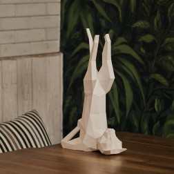 Yoga Cat.Lámpara de papel 3D. Kit DIY. Papercraft World | L'aura Bella