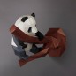 Panda en rama de árbol. Panda and Branch. Wall Art 3D de papel. Kit DIY. Papercraft World