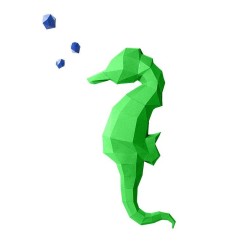 Caballitos de mar. Wall Art 3D Kit DIY Papercraft World | L'aura Bella