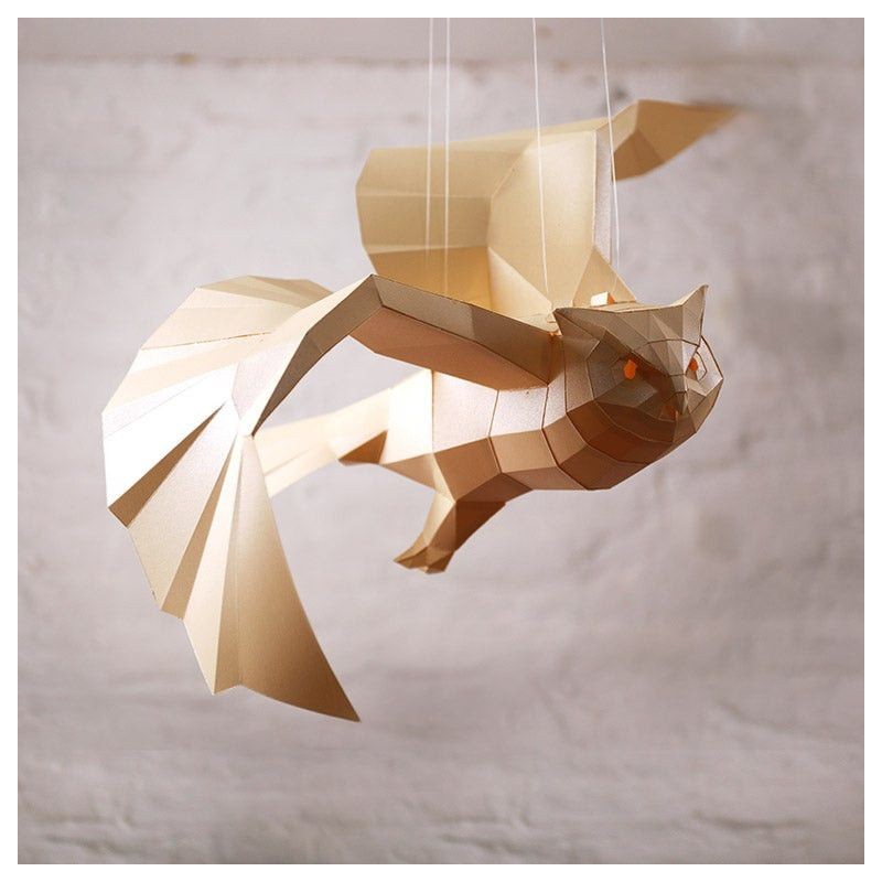 Búho. Hanging Owl Kit DIY, 3D Kit DIY Papercraft World | L'aura Bella