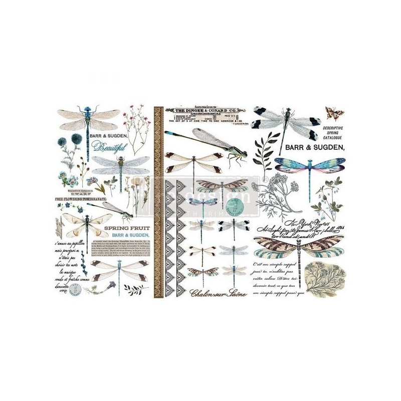 Spring Dragonfly REDESIGN DECOR TRANSFERS® 653392 | L'aura Bella