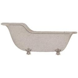 Fabscraps. Chipboard. Colección Vintage Baby . DC43026. Bañera Vintage