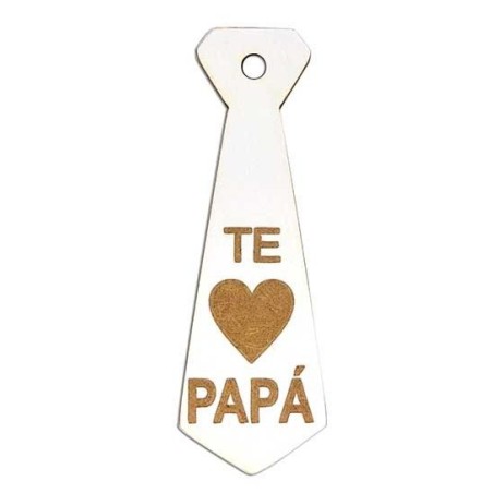 Te quiero papá. Llavero con forma de corbata