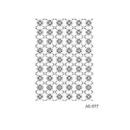 Plantilla stencil: Fondo de flores. 21 x 30 cm. Cadence | L'aura Bella