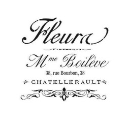 Plantilla stencil: Fleura. 25 x 25 cm. Cadence | L'aura Bella