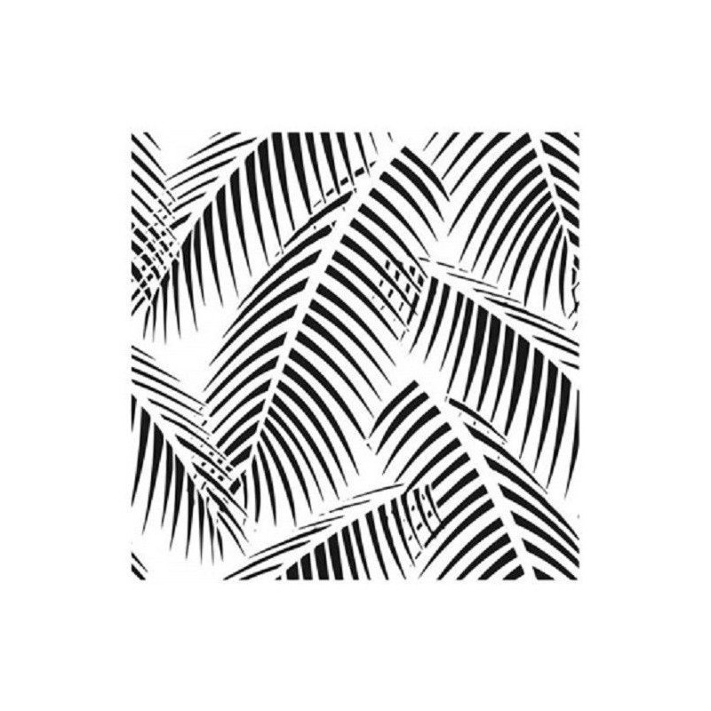 Plantilla stencil: hojas de palma 45 x 45 cm. Cadence | L'aura Bella
