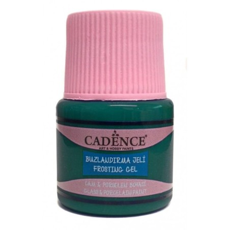 Frosting Gel verde. Pintura para cristal Cadence  FR042 | L'aura Bella