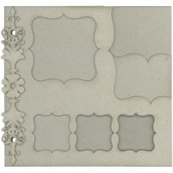 Fabscraps. Álbum. Chipboard. Colección Classic . DC46001. Álbum con marcos decorados