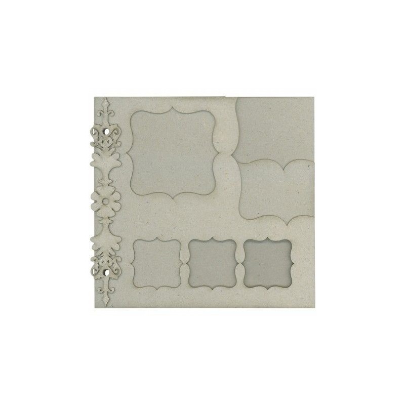 Fabscraps. Álbum. Chipboard. Colección Classic . DC46001. Álbum con marcos decorados