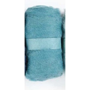 Azul Turquesa. Lana para fieltrar, cardar. Needle Felting | L'aura Bella