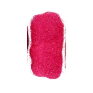 Fucsia. Lana para fieltrar, cardar. Needle Felting | L'aura Bella