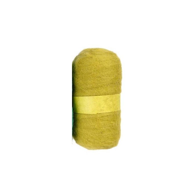 Verde Lima. Lana para fieltrar, cardar Needle Felting | L'aura Bella
