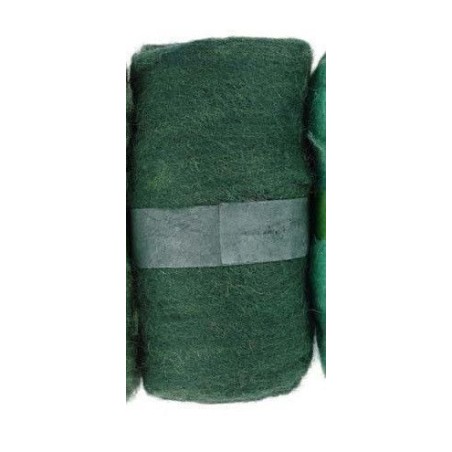 Verde Oscuro Lana para fieltrar, cardar. Needle Felting | L'aura Bella